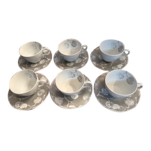Michael Aram Botanical Leaf Cup/Saucer Set of 6