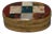 Antique Scottish Hardstone and Gilt Brass Oval Snuff Box C. 1880 For Sale