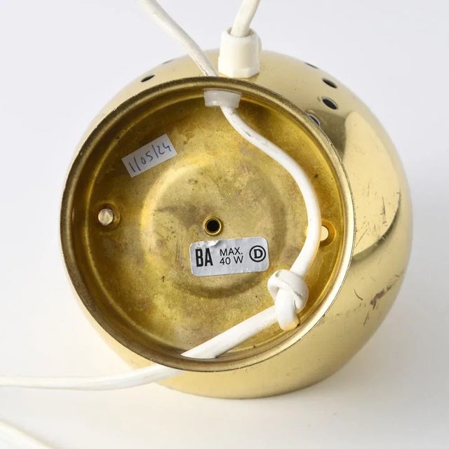 Gold Magnetic Golden Globe Table Lamp from Reggiani, 1970s For Sale - Image 8 of 10