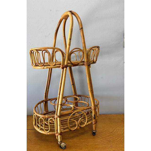 Mid 20th Century Mid Century Italian Bentwood Bar Cart For Sale - Image 5 of 5