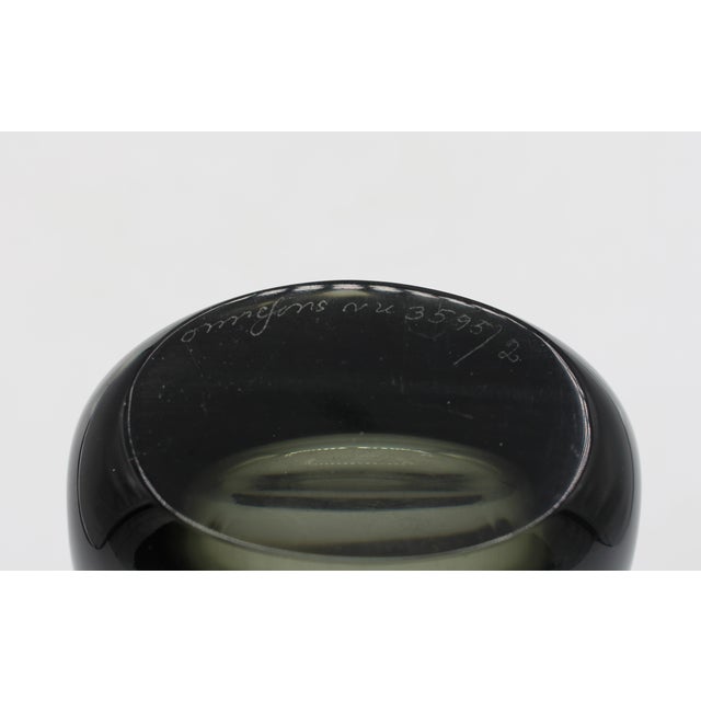 Glass Circa 1950s Nils Landberg Design Orrefors Vase For Sale - Image 7 of 7
