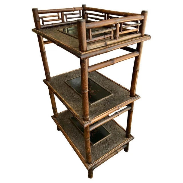 19th Century Bamboo Etagere For Sale - Image 13 of 13