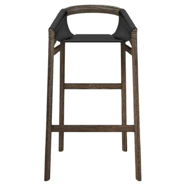Animal Skin Ash Bar Stool by Haymann Editions For Sale - Image 7 of 7
