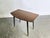1960s Small Mid-Century Vintage Side Table with Tapered Black Legs & Brass Ferrules For Sale - Image 5 of 6