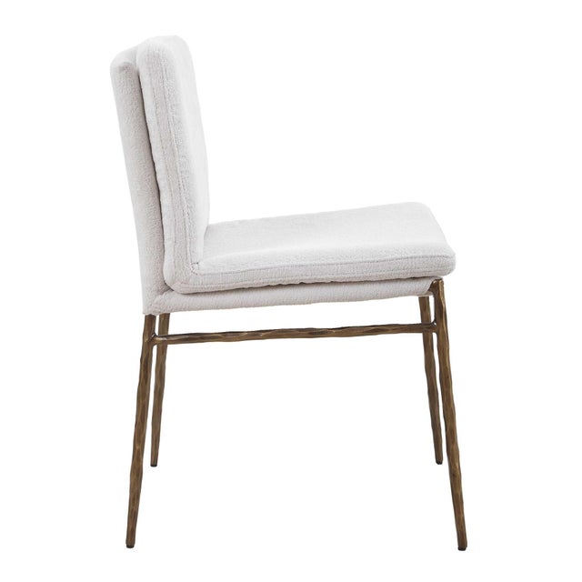 2020s Ascend Textured White Dining Chair For Sale - Image 5 of 9