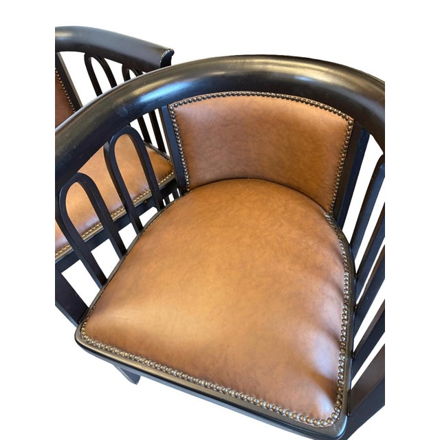 Wood Vienna Secession Bentwood Salon Suite by Josef Hoffmann for Jacob & Josef Kohn, 1890s, Set of 3 For Sale - Image 7 of 13