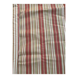 Pink & Green Upholstery Fabric- 4 Yards For Sale