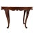 Antique oval mahogany center table. Top is attached to the hand carved and swag shape 4” deep apron connected by four (4)...