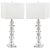 Glass Crystal Table Lamp in Crystal - a Pair For Sale - Image 7 of 7