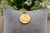 Metal 19.2k Gold Pendant For Sale - Image 7 of 7