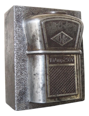 Mid-Century Modern Steel Paperweight, 1950s