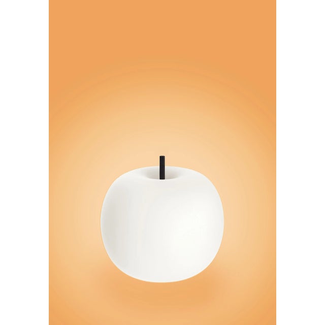 Mid-Century Modern Small 'Kushi' Opaline Glass and Metal Table Lamp for Kdln in Black For Sale - Image 3 of 13