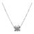 14k(585) White Gold Natural Diamond Butterfly Pendant Necklace With Chain For Sale