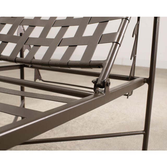 Set of Three Mario Papperzini Style Wrought Iron Chaise Longues For Sale - Image 17 of 18