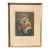 Late 19th C. Antique Silk Print of Madonna Della Seggiola by Raphael in Gold Gilded Wood Frame For Sale