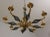Metal Neoclassical 8 Arm Iron Black & Gold Chandelier For Sale - Image 7 of 12