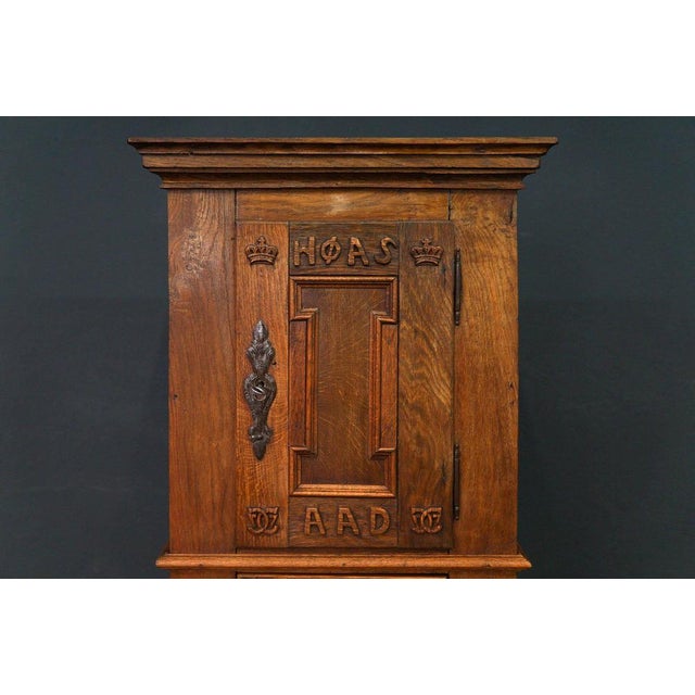 Baroque Baroque Tobacco Cabinet in Oak For Sale - Image 3 of 13