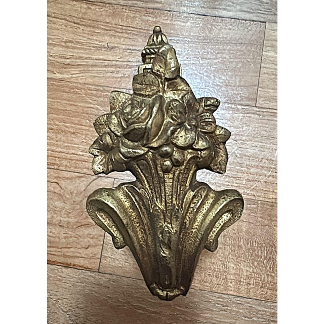 Mid 19th Century Louis XVI Style French Curtain Holdbacks in Chiseled and Gilded Bronze- Set of 4 For Sale - Image 9 of 12