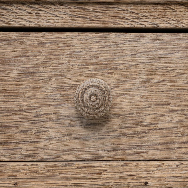 1900s French Oak Bedside Table With Drawer For Sale - Image 13 of 18