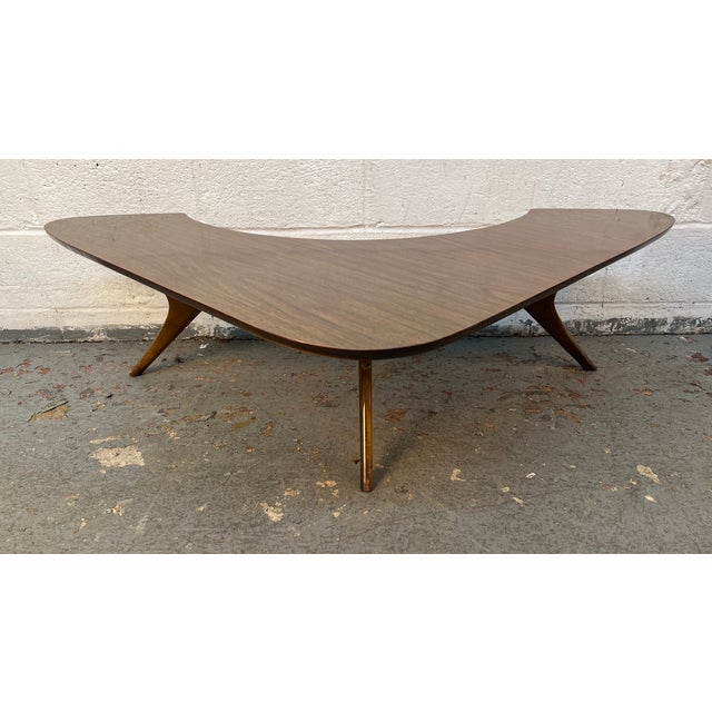 Mid-Century Modern Atomic Boomerang Two-Tier Coffee Table For Sale - Image 11 of 15
