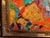 Original Abstract Painting on Canvas by Serg Graff "Cheese", Coa, Gold Frame For Sale - Image 4 of 9