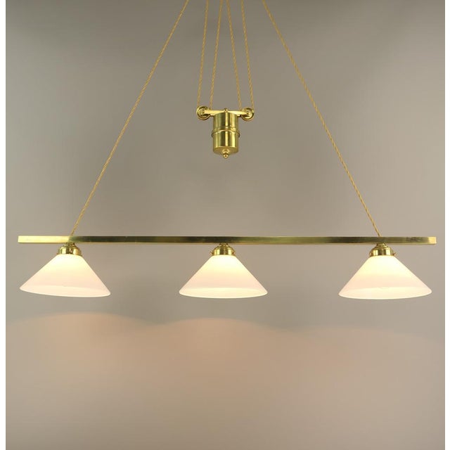 Metal English Billiard Ceiling Light, 1930s For Sale - Image 7 of 16