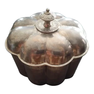 1994 Godinger Silver Scalopped Velvet Lined Jewelry Casket