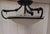 Vintage Ceiling Lamp with White Marbled Glass Shade in a Black Metal Mount by Honsel, 2000s For Sale - Image 4 of 8