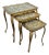 Italian Florentine Antique Gold Nesting Tables Set of Three 5796 For Sale