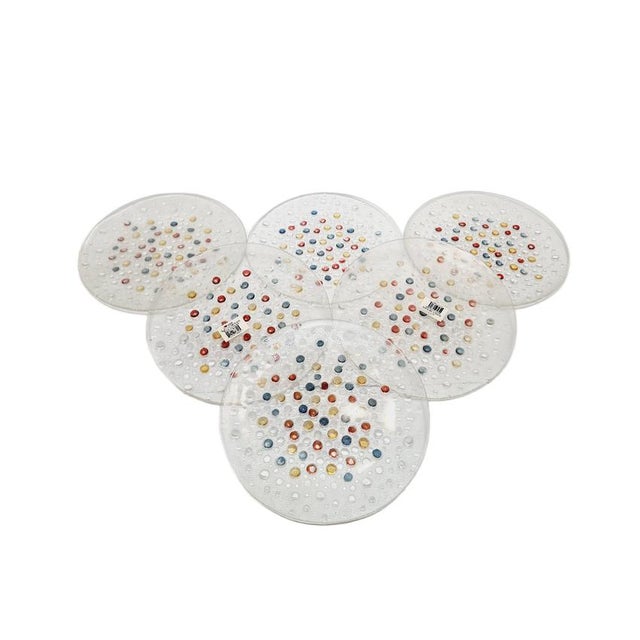 Rotor Dessert Set by J. Drost for Ząbkowice Gospodarcza Huta, Poland, 1970s, Set of 6 For Sale - Image 13 of 13