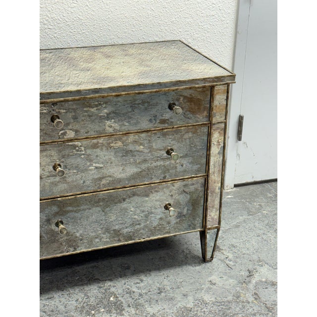 Century Furniture Century Furniture Mirrored Three Drawer Chest For Sale - Image 4 of 12
