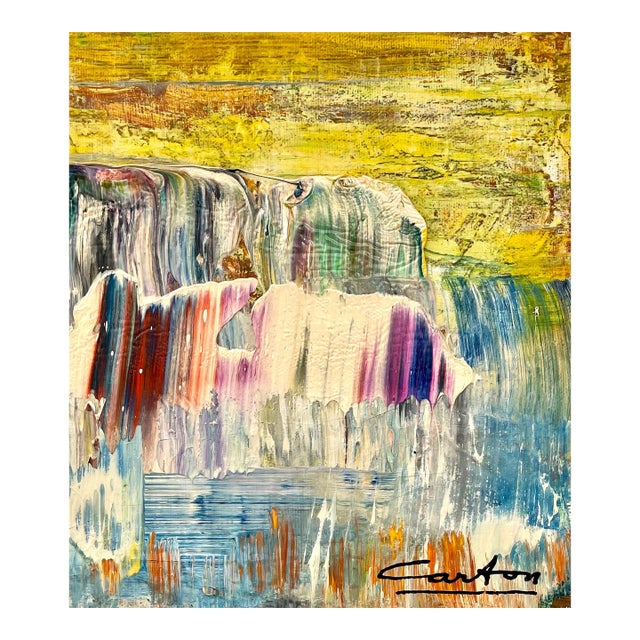 Norman Carton, American Vivid Abstract Expressionist Art Oil Painting Norman Carton, Wpa Artist For Sale