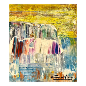 Norman Carton, American Vivid Abstract Expressionist Art Oil Painting Norman Carton, Wpa Artist