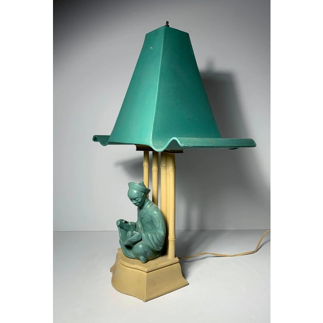 Mid 20th Century Vintage 1950s Buddha Lamp For Sale - Image 5 of 8