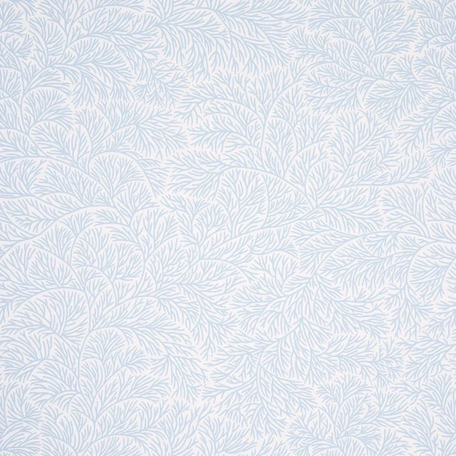 Contemporary Sample - Schumacher x Mark D. Sikes Bougainvillea Fabric in China Blue For Sale - Image 3 of 3