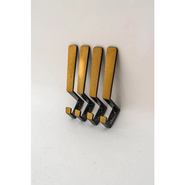 Elegant Brass wall hooks around 1950s Original condition