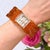 Vintage Art Deco Carved Bakelite and Paste Hinged Cuff, 1930s For Sale - Image 3 of 14