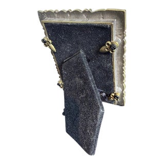 Vintage Cut Glass and Rhinestone Photo Frame For Sale