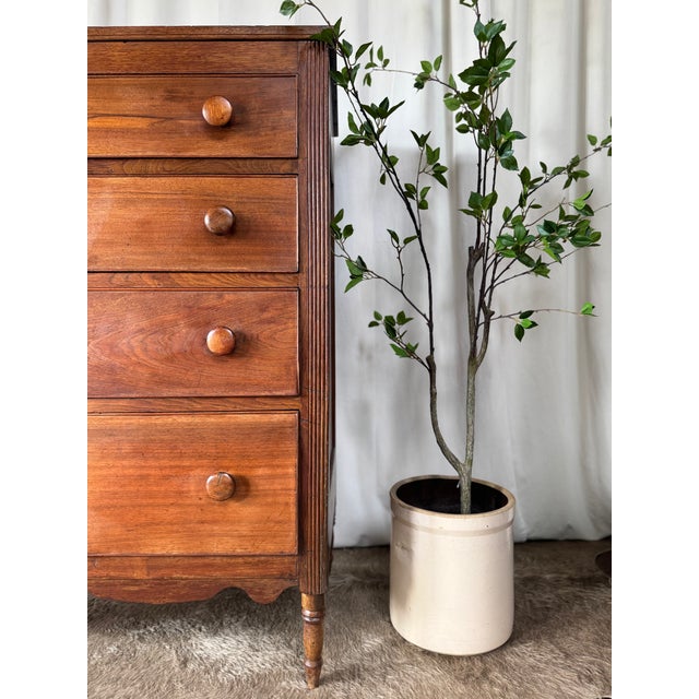 American Federal Antique 4 Drawer Dresser For Sale - Image 3 of 3