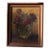 Antique Red Roses Still Life Oil Painting on Canvas · Unsigned Framed Original Floral For Sale