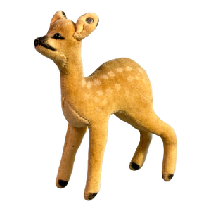 Mid 20th Century Steiff Wool Fawn Plush Toy Deer, Made in Germany