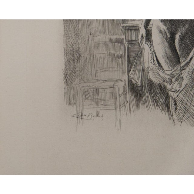Alméry Lobel-Riche, Nu au foulard, Etching For Sale - Image 5 of 6