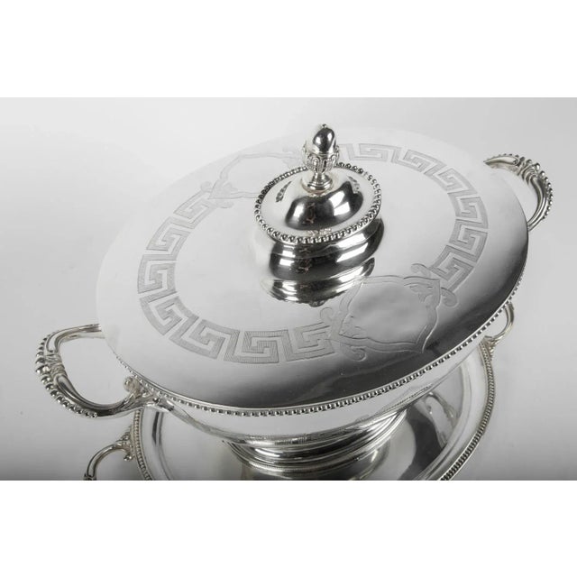 Silver Old English Sheffield Silver Plated / Copper Covered Tureen For Sale - Image 8 of 13