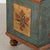 Wood 1822 Original Hand-Painted Blue Pine Flat Top Trunk For Sale - Image 7 of 13