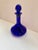 Mid-Century Modern Vintage Thomas Webb Cobalt Bristol Blue Glass Ship's Decanter With Stopper - Signed For Sale - Image 3 of 8