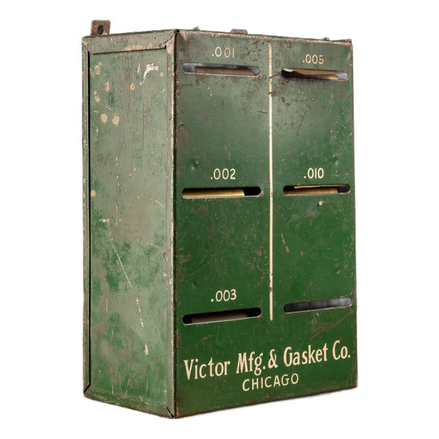 1940s Victor Manufacturing Brass Flashing Cabinet For Sale