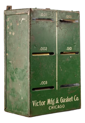 1940s Victor Manufacturing Brass Flashing Cabinet