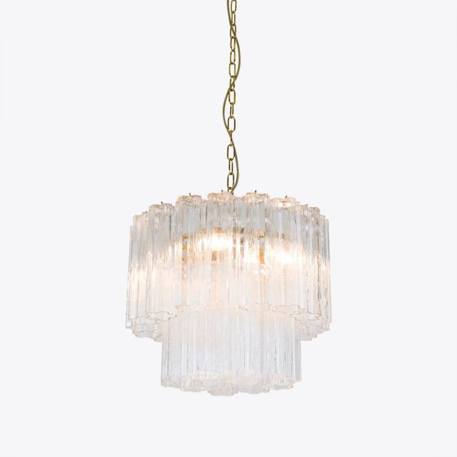 Early 21st Century Small Clear Treviso Chandelier from Pure White Lines For Sale - Image 5 of 5