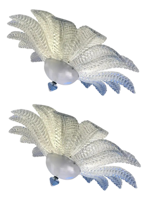 Sputnik Flush Mounts in Murano Glass by Simoeng, Set of 2