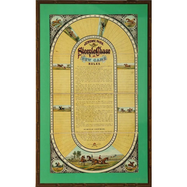 "Jerome Park Steeplechase Board Game" For Sale